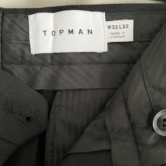 Topman Black Textured suit - Picture 6 of 8